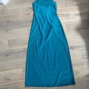 ASOS | Teal Open Back Long Dress